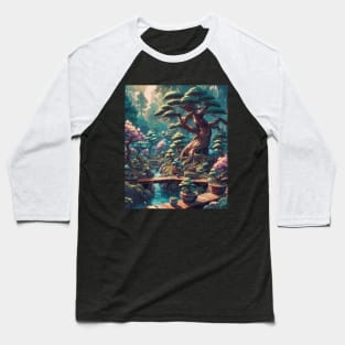 Bonsai Forest - Anime Drawing Baseball T-Shirt